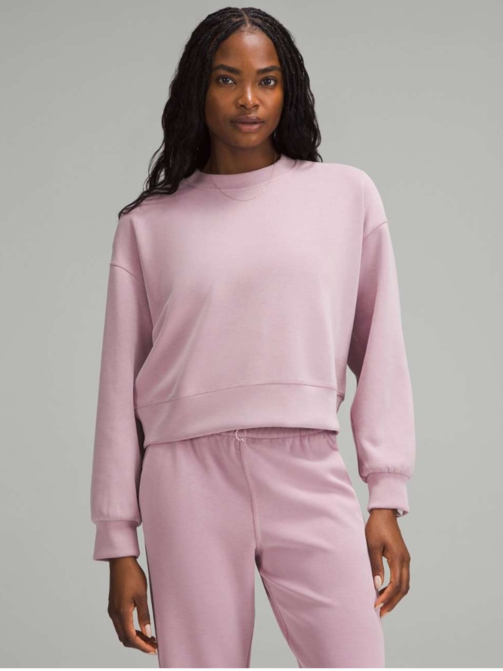Lululemon softstreme perfectly oversized cropped crew